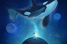 鲸鱼图片梦幻天空星空